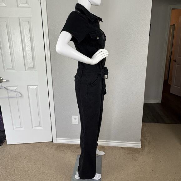 No Boundaries Vintage Y2K Jumpsuit SLIM FLARE Boiler Suit Coveralls Belted XL - Picture 4 of 6